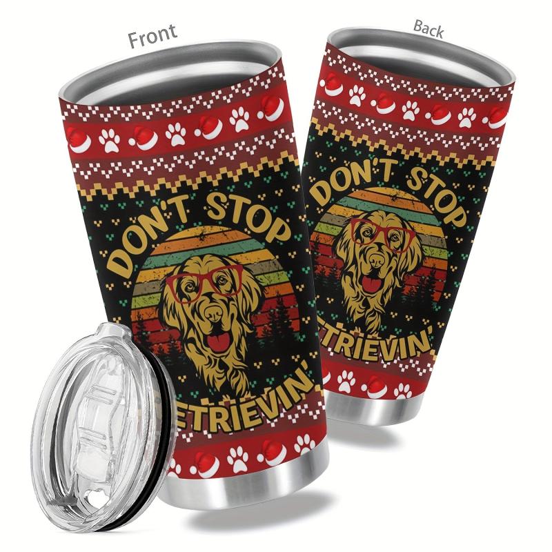 Christmas Stainless Steel Tumbler, Double Wall Insulated Mug