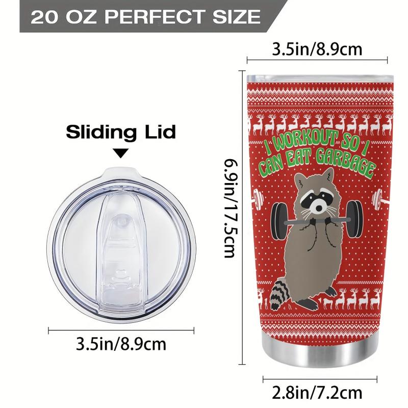 Christmas Stainless Steel Tumbler, Double Wall Insulated Mug