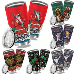 Christmas Stainless Steel Tumbler, Double Wall Insulated Mug