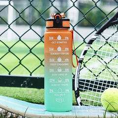 Motivational Water Bottle for Outdoor Fitness - Summer Drinkware