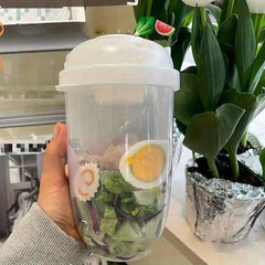 Fresh Salad Cup 1000ml Portable Meal Shaker Cup