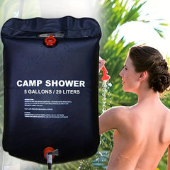 Solar Portable Camping Shower Bag 5/3Gal 10/5Gal Outdoor Traveling