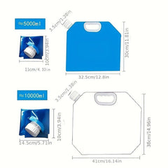 Portable Collapsible Water Bag 1-6 Gallon Capacity for Outdoor Activities