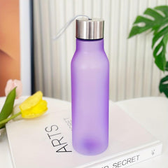 20oz Frosted Sports Water Bottle With Lifting Rope BPA Leak Proof