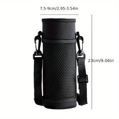 Water Bottle Pouch Vacuum Cup Holder With Strap Insulated Thermal Bottle Bag