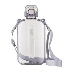 Square Water Bottle 25oz with Adjustable Shoulder Strap
