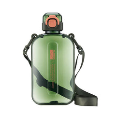 Square Water Bottle 25oz with Adjustable Shoulder Strap