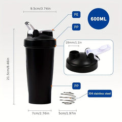 1pc Shake Cup Creative Shaker Bottles Portable Blender Bottle