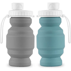 Collapsible Water Bottle Cups Leakproof Reusable BPA Silicone Foldable Travel
