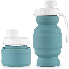 Collapsible Water Bottle Cups Leakproof Reusable BPA Silicone Foldable Travel