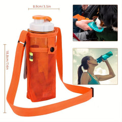 2pcs Crossbody Strap Bag Water Bottle Holder For Outdoor Sports