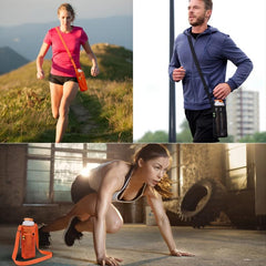 2pcs Crossbody Strap Bag Water Bottle Holder For Outdoor Sports