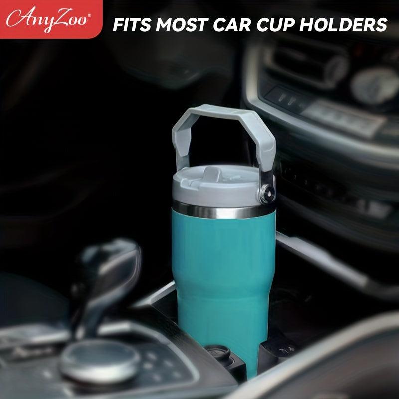 ANYZOO 30oz Stainless Steel Tumbler, Lid, Straw, Reusable, Dishwasher Safe