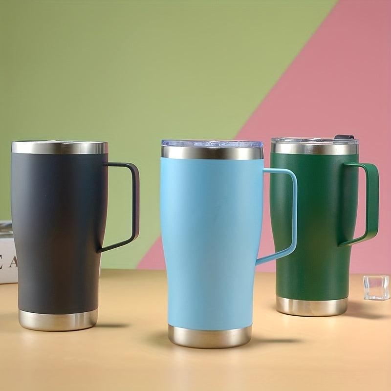 20oz Stainless Steel Tumbler With Lid and Handle