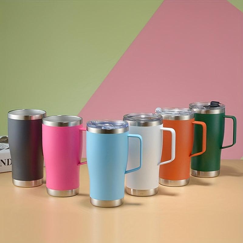 20oz Stainless Steel Tumbler With Lid and Handle