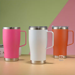 20oz Stainless Steel Tumbler With Lid and Handle