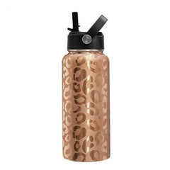 Stainless Steel Vacuum Insulated Thermal Water Bottle with Straw Lid