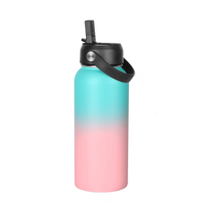 Stainless Steel Vacuum Insulated Thermal Water Bottle with Straw Lid