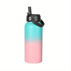 32oz Insulated Sports Water Bottle with Straw and Lid