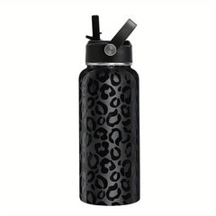 32oz Insulated Sports Water Bottle with Straw and Lid