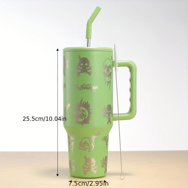 Halloween Skull 40oz Stainless Steel Tumbler Insulated Car Cup