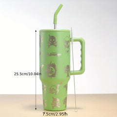 Halloween Skull 40oz Stainless Steel Tumbler Insulated Car Cup