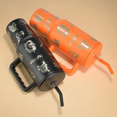 Halloween Skull 40oz Stainless Steel Tumbler Insulated Car Cup