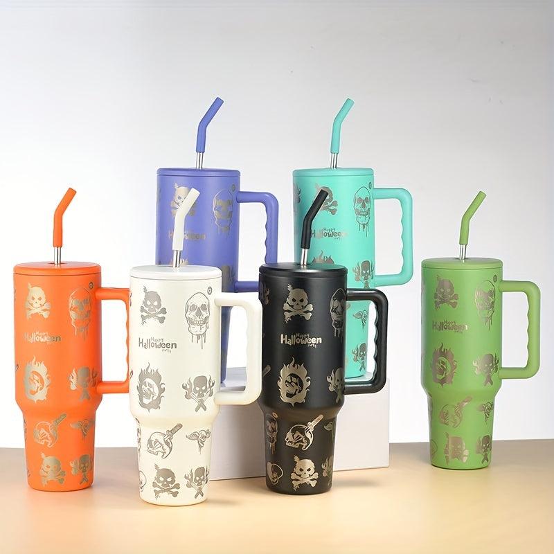 Halloween Skull 40oz Stainless Steel Tumbler Insulated Car Cup
