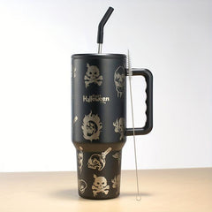 Halloween Skull 40oz Stainless Steel Tumbler Insulated Car Cup