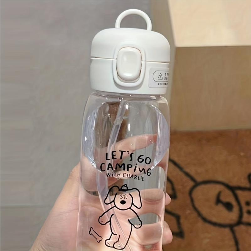 20oz BPA-Free Plastic Straw Cup with Cover & Lifting Ring