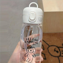 20oz BPA-Free Plastic Straw Cup with Cover & Lifting Ring