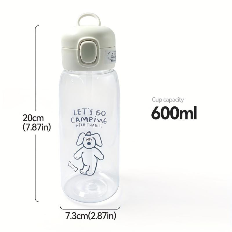 20oz BPA-Free Plastic Straw Cup with Cover & Lifting Ring
