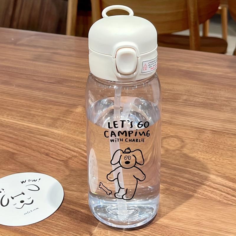 20oz BPA-Free Plastic Straw Cup with Cover & Lifting Ring
