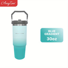 Anyzoo Gradient Tumbler 900ml 30OZ With Lid And Straw