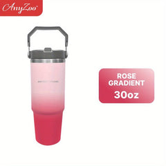 Anyzoo Gradient Tumbler 900ml 30OZ With Lid And Straw