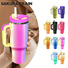 Sakura 40 OZ Stainless Steel Tumbler - Insulated Travel Mug