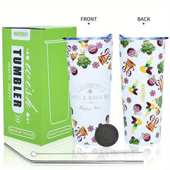 Watersy 22oz Insulated Tumbler Travel Mug Stainless Steel Double Wall Vacuum Cof