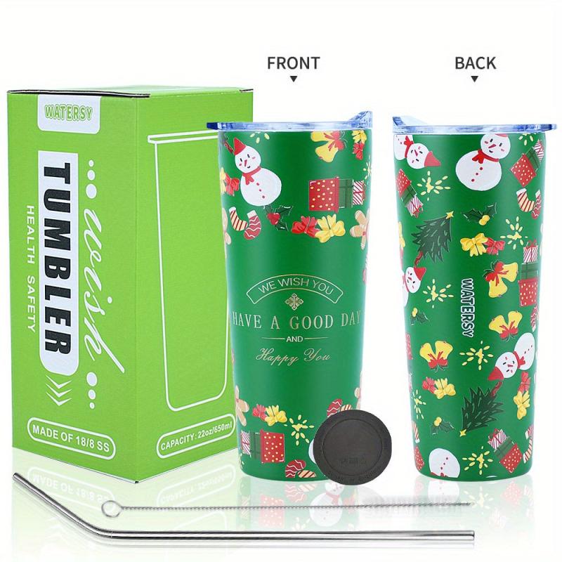 Watersy 22oz Insulated Tumbler Travel Mug Stainless Steel Double Wall Vacuum Cof