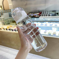 26oz Clear Plastic Sports Water Bottle