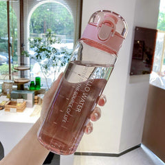 26oz Clear Plastic Sports Water Bottle