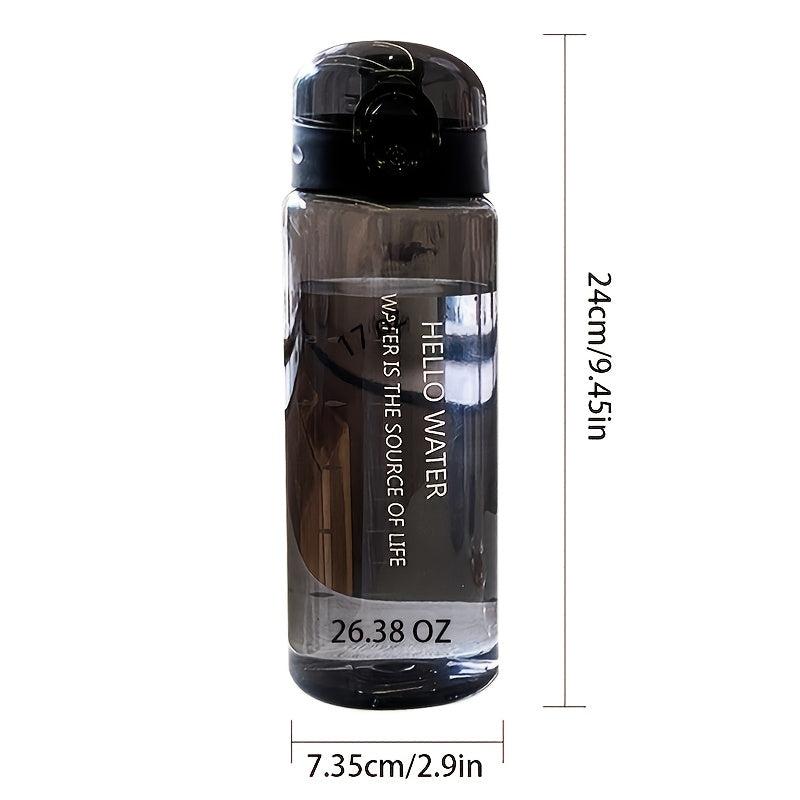 26oz Clear Plastic Sports Water Bottle