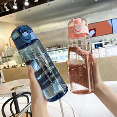 26oz Clear Plastic Sports Water Bottle