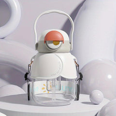 Cartoon Water Bottle with Infuser and Strap Portable Drinking Cup