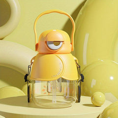 Cartoon Water Bottle with Infuser and Strap Portable Drinking Cup