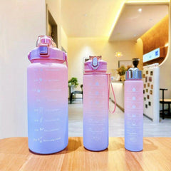 Gradient Sports Water Bottle with Straw Large Capacity