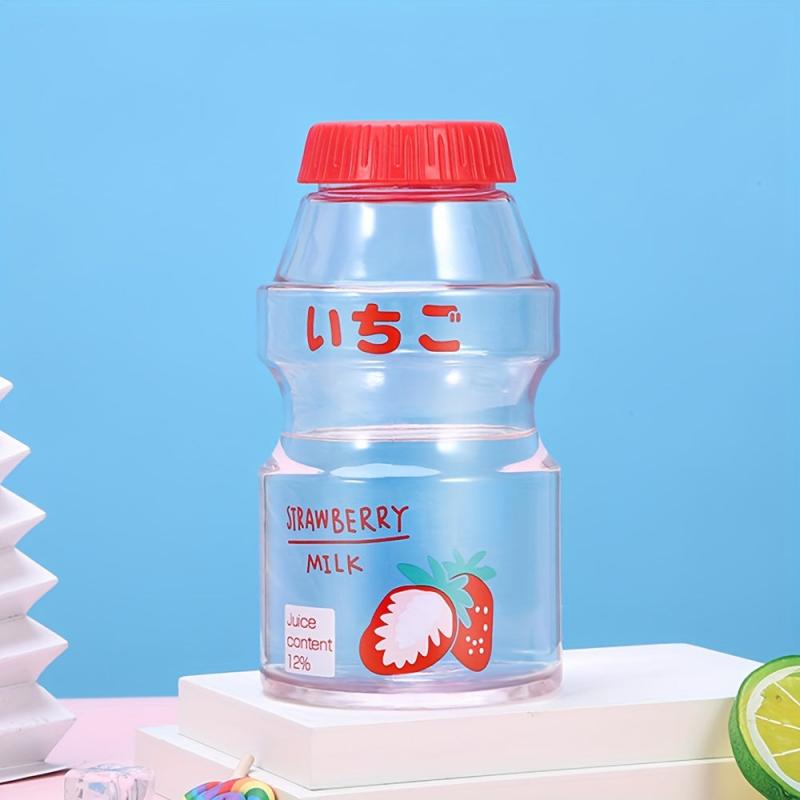 480ml Fruit Pattern Plastic Water Bottle Children's Milk Water Cup BPA