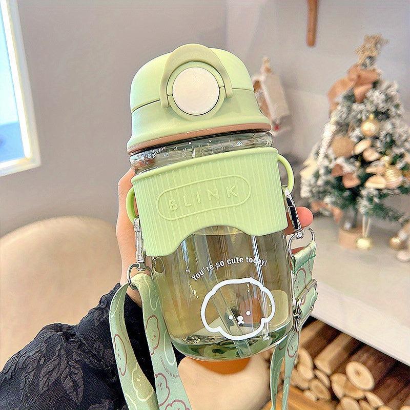 Animal Water Bottle with Adjustable Strap for Outdoor Camping 20-29oz 600ml