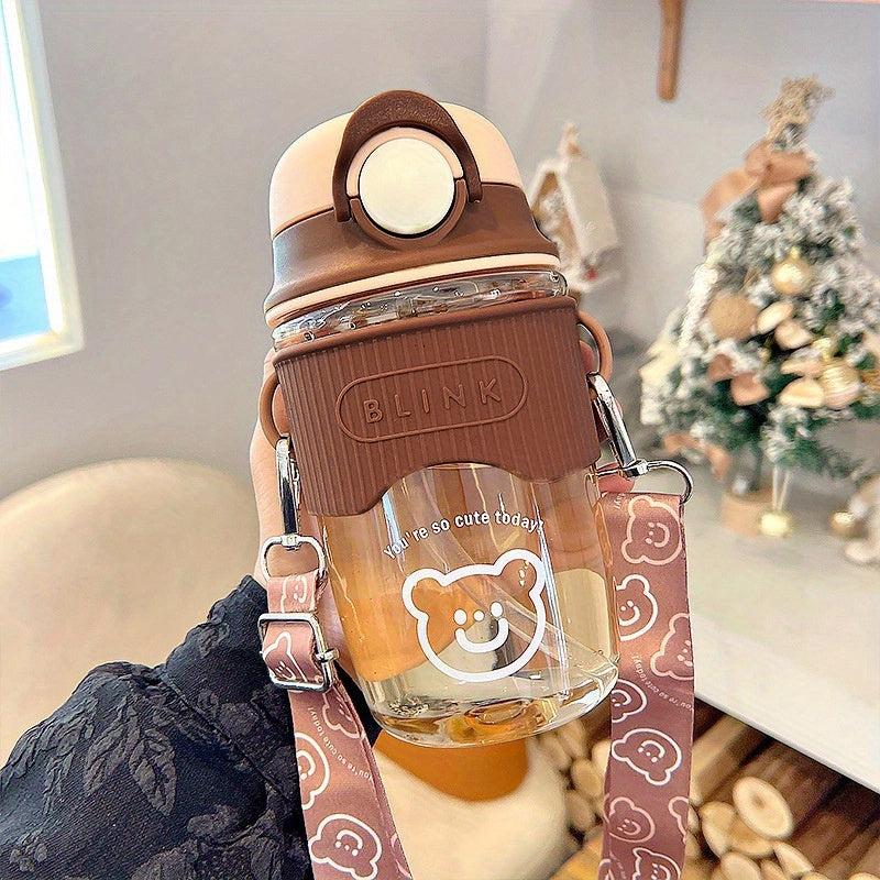 Animal Water Bottle with Adjustable Strap for Outdoor Camping 20-29oz 600ml