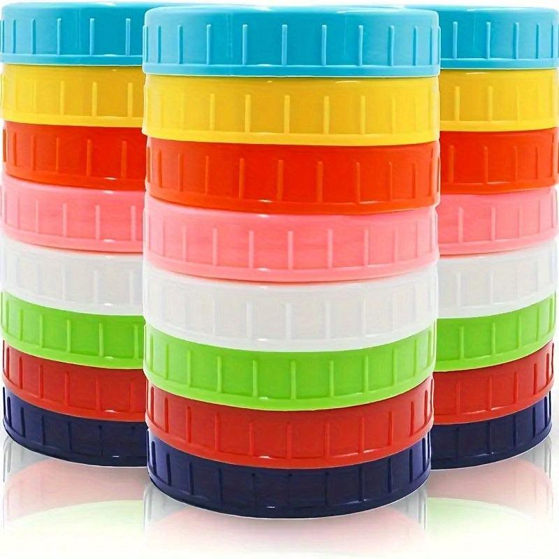 8pcs Reusable Mason Jar Lids Leak-proof Glass Caps for Kitchen Storage