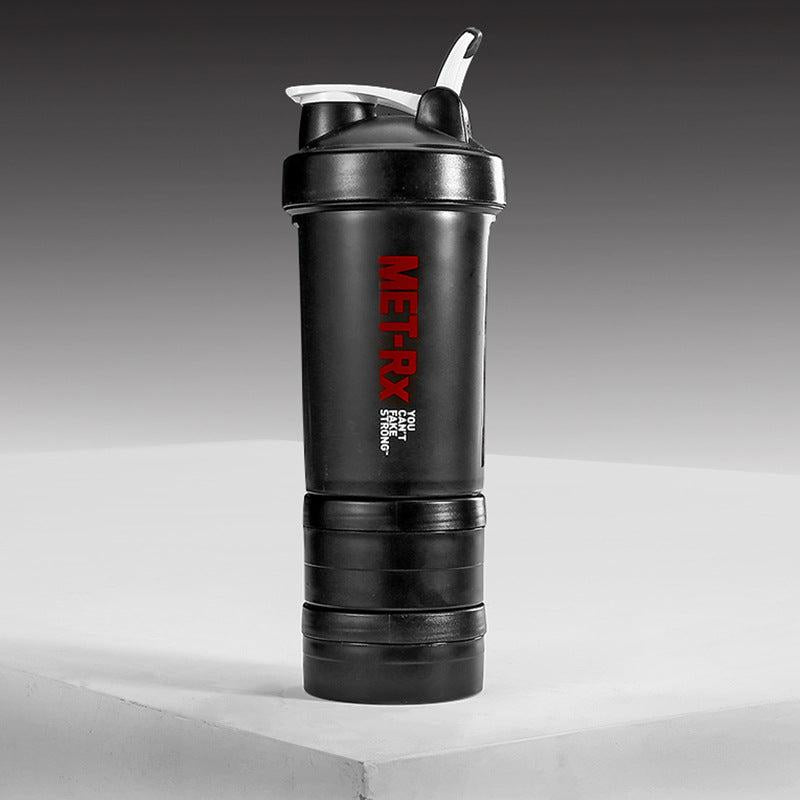 500ml 3-Layer Water Bottle with Powder & Medicine Box